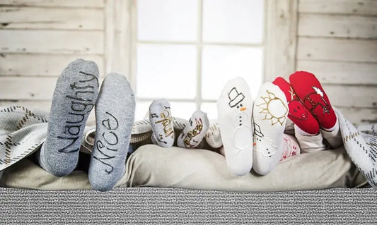 Holiday Fun Puffy Paint Socks