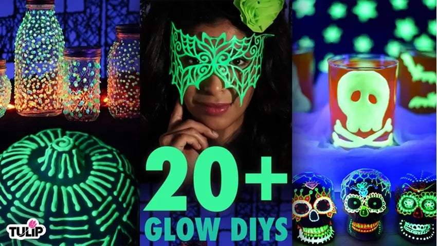 The Ultimate Glow-in-the-Dark DIY Roundup: 20+ DIY Project Ideas – Tulip  Color Crafts