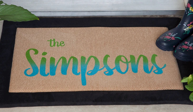 How to Stencil an Outdoor Doormat - My Family Thyme