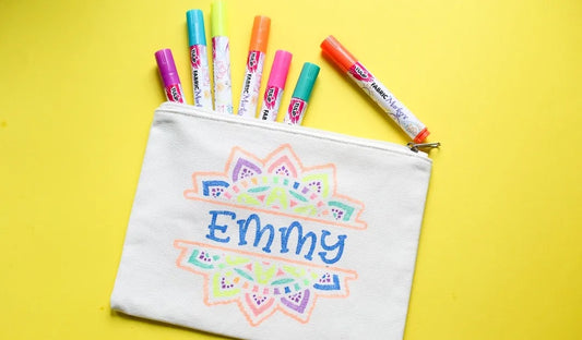 How To Create Fabric Marker Designs with Stencils