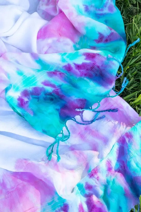 How to Make a Tie Dye Picnic Blanket Tulip Color Crafts