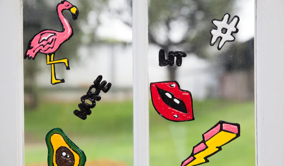How to Make Window Clings with Dimensional Paint