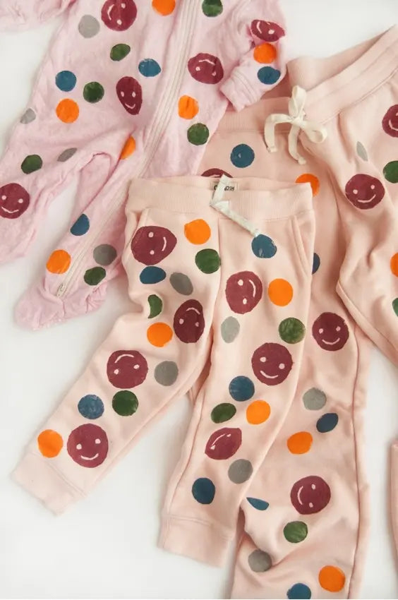 Smiley Dreams Pink PJ Smiley Face Pajama Set