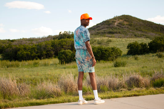 Men's Tie-Dye Shirt and Shorts