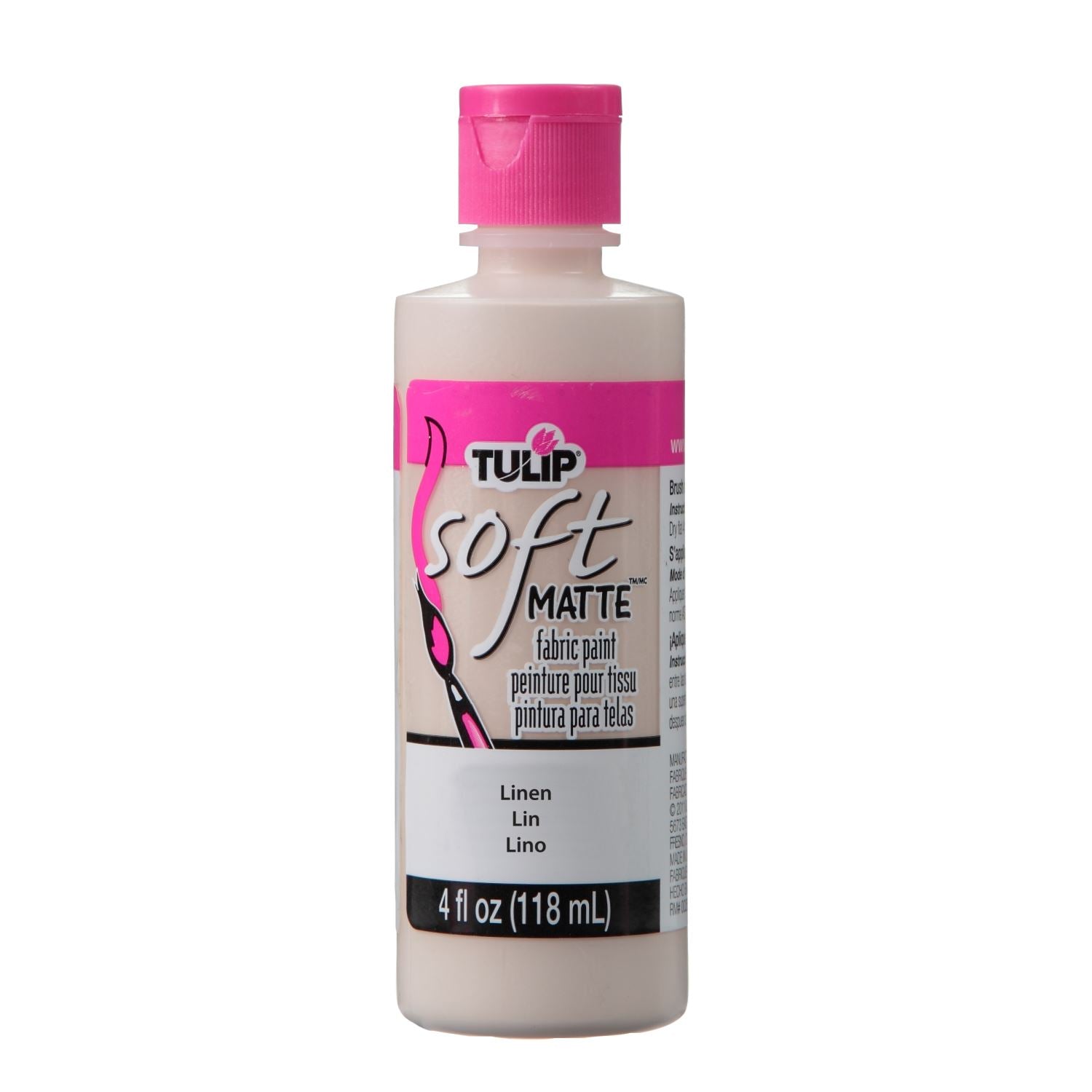 Tulip Brush-On Fabric Paint Linen Matte 4 fl. oz. Picture of 26534 Brush-On Fabric Paint Linen Matte 4 oz.