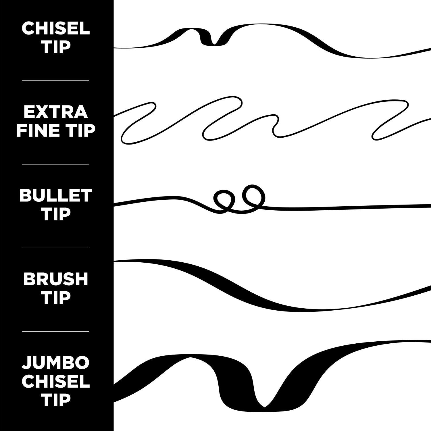 Tulip Fabric Markers Black Variety 5 Pack Picture of 33702 Tulip Fabric Markers Black Variety 5 Pack