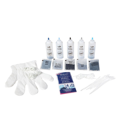 Shibori 5 Color Tie Dye Kit Contents Shibori 5 Color Tie Dye Kit Contents