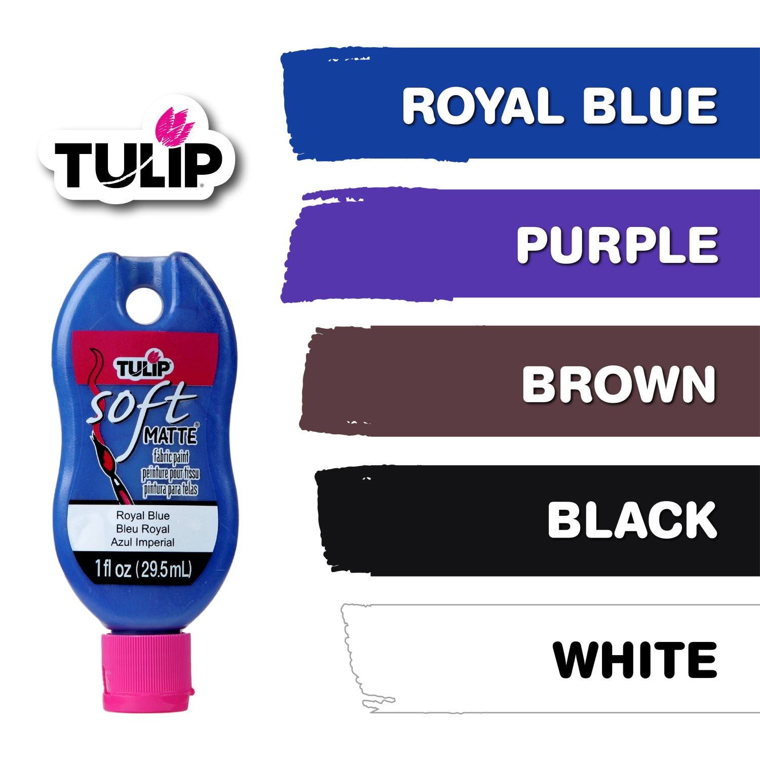 Tulip Brush-On Fabric Paint Rainbow 1 fl. oz. 10 Pack Picture of 31653 Tulip Brush-On Fabric Paint Rainbow 1 fl. oz. 10 Pack