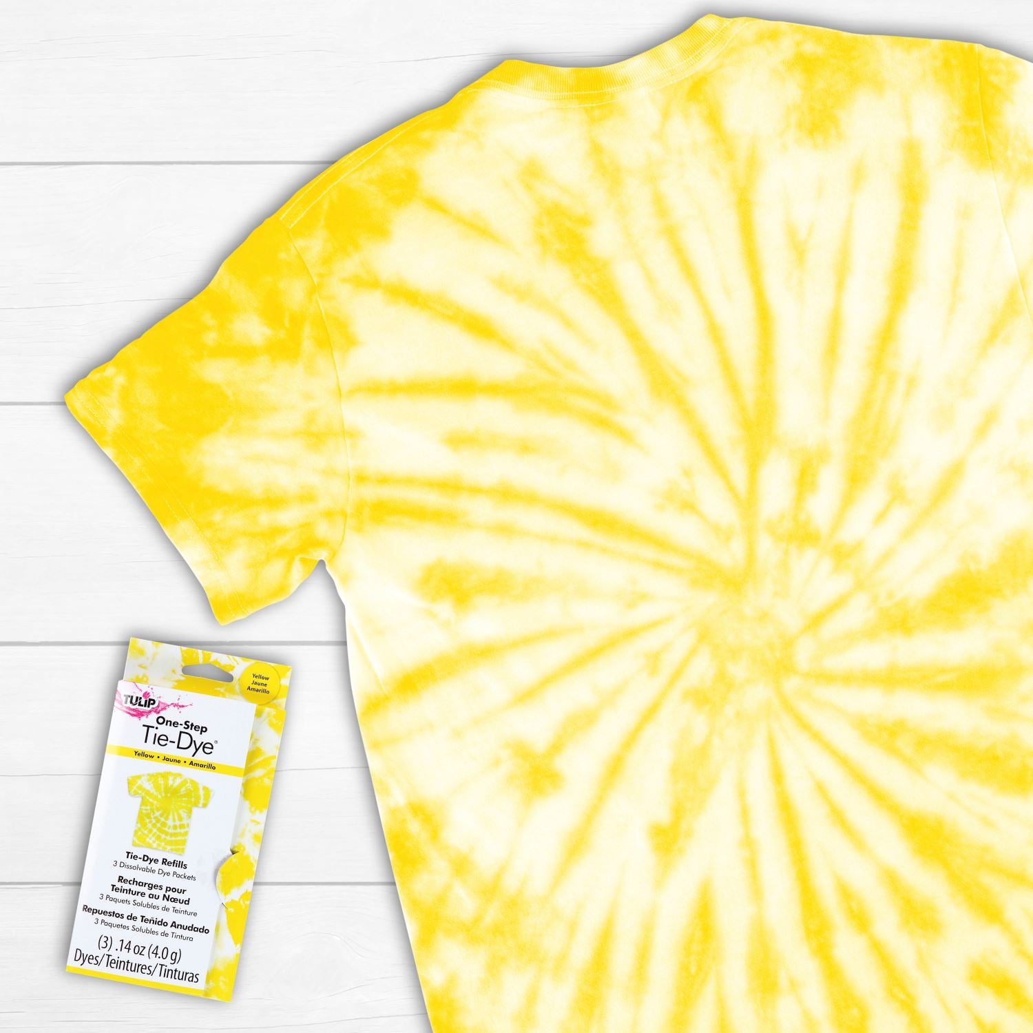 Tulip One-Step Tie-Dye Refills Yellow Picture of 29036 One-Step Tie-Dye Refill Yellow