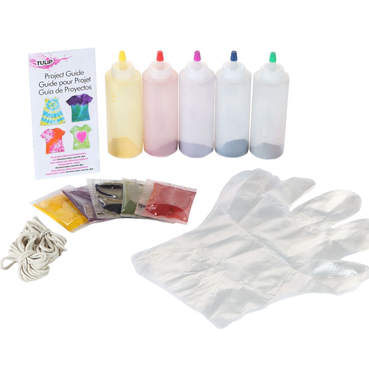 Tulip Rainbow 5-Color Tie-Dye Kit Rainbow 5-Color Tie-Dye Kit Content