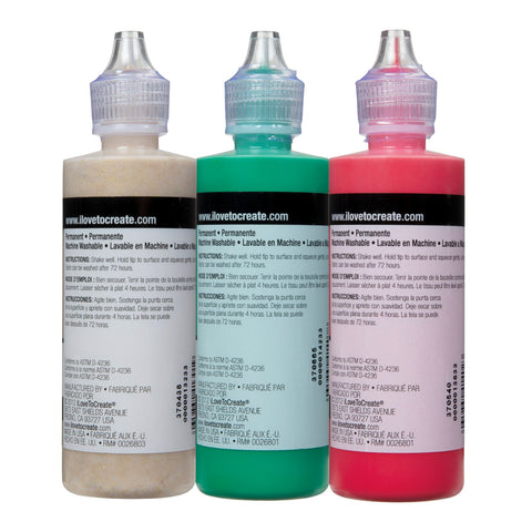 Picture of 42185 Tulip Dimensional Fabric Paint Christmas 4 fl. oz. 3 Pack Picture of 42185 Tulip Dimensional Fabric Paint Christmas 4 fl. oz. 3 Pack