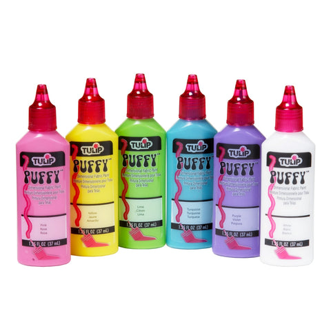 Picture of 20595 Tulip® Dimensional Fabric Paint Puffy 6 Pack Picture of 20595 Tulip® Dimensional Fabric Paint Puffy 6 Pack