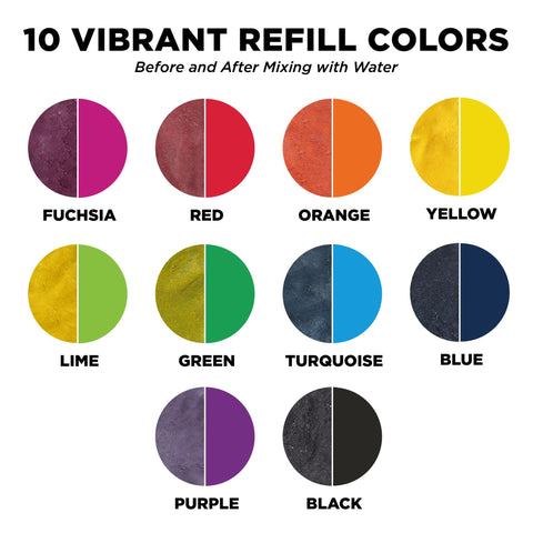 Picture of 45597 Tulip Tie-Dye Refills Rainbow 30 Pack Picture of 45597 Tulip Tie-Dye Refills Rainbow 30 Pack