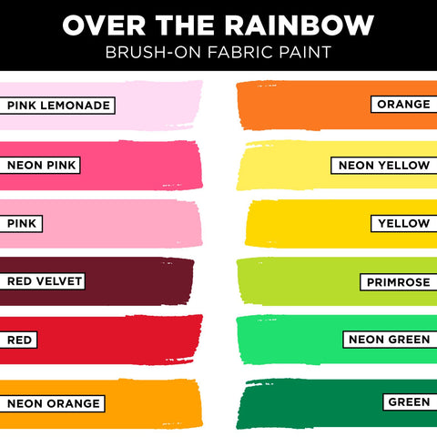 Picture of 47904 Tulip Brush-On Fabric Paint Over The Rainbow 48 Pack Picture of 47904 Tulip Brush-On Fabric Paint Over The Rainbow 48 Pack