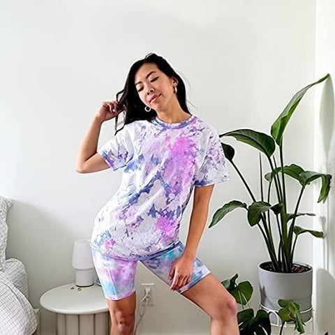 Girl wearing tie dye  Girl wearing tie dye