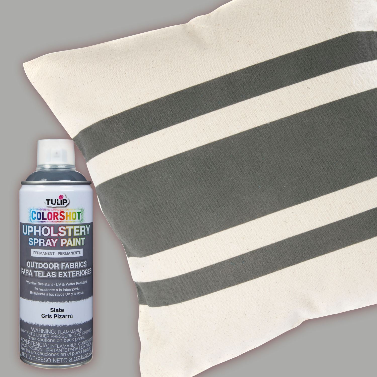 Tulip ColorShot Outdoor Fabric Upholstery Spray Slate 4 Pack Picture of 37991 ColorShot Outdoor Fabric Upholstery Spray Slate 4 Pack