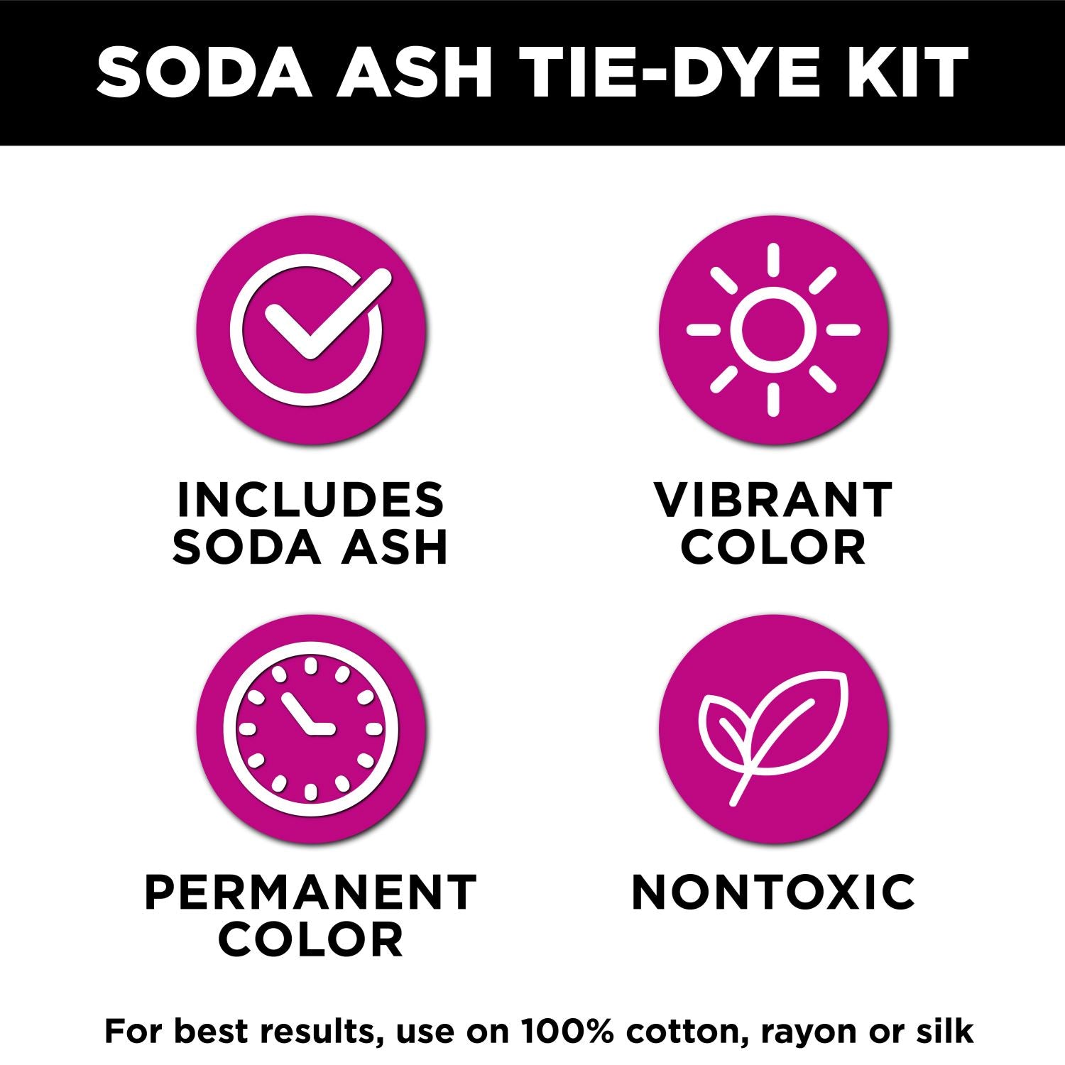 Tulip Artisan Soda Ash 4-Color Tie-Dye Kit Picture of 33545 Tulip Artisan Soda Ash 4-Color Tie-Dye Kit