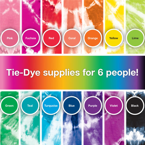 Picture of 32378 Tulip Tie-Dye Party 18-Color Tie-Dye Kit Picture of 32378 Tulip Tie-Dye Party 18-Color Tie-Dye Kit