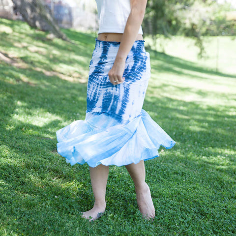 Shibori Tie Dye Skirt Shibori Tie Dye Skirt