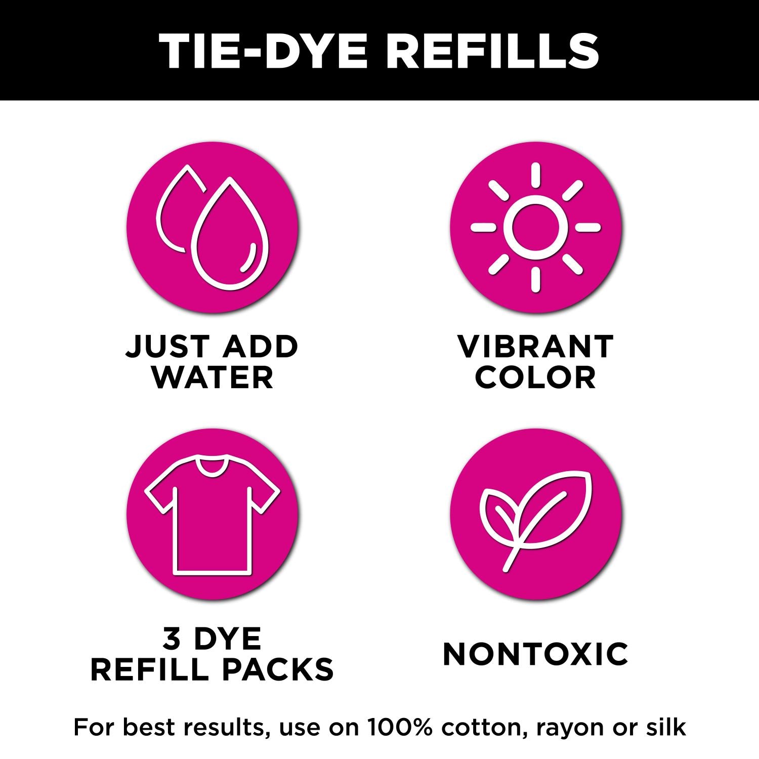 Tulip One-Step Tie-Dye Refills Yellow Picture of 29036 One-Step Tie-Dye Refill Yellow