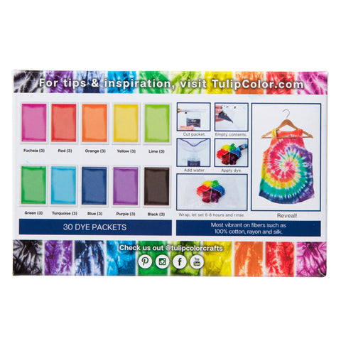 Picture of 45597 Tulip Tie-Dye Refills Rainbow 30 Pack Picture of 45597 Tulip Tie-Dye Refills Rainbow 30 Pack