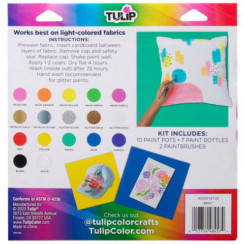 Picture of 48457                               TULIP BRUSH-ON FABRIC PAINT ESSENTIALS KIT         Picture of 48457                               TULIP BRUSH-ON FABRIC PAINT ESSENTIALS KIT