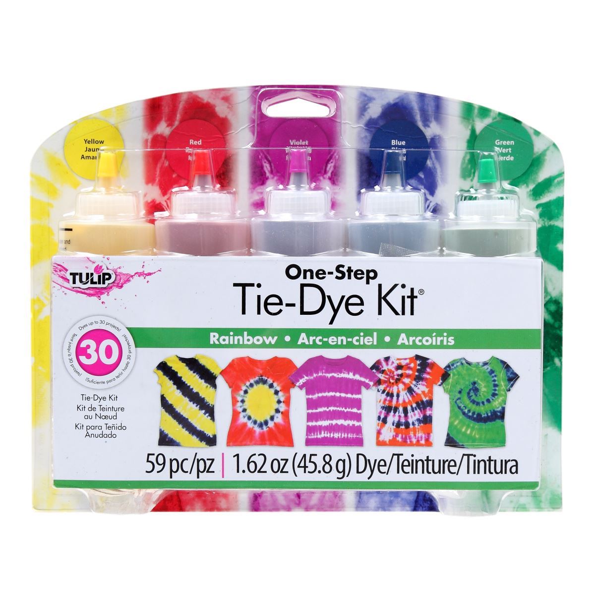 Tulip Rainbow 5-Color Tie-Dye Kit Rainbow 5-Color Tie-Dye Kit