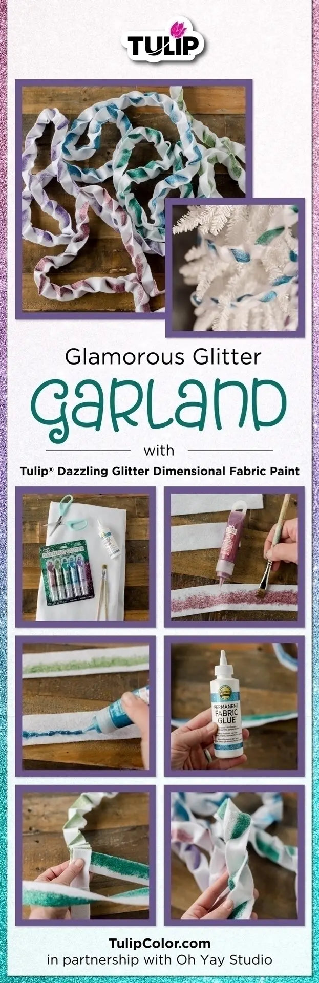 Glamorous Glitter Garlands for a Dazzling Christmas