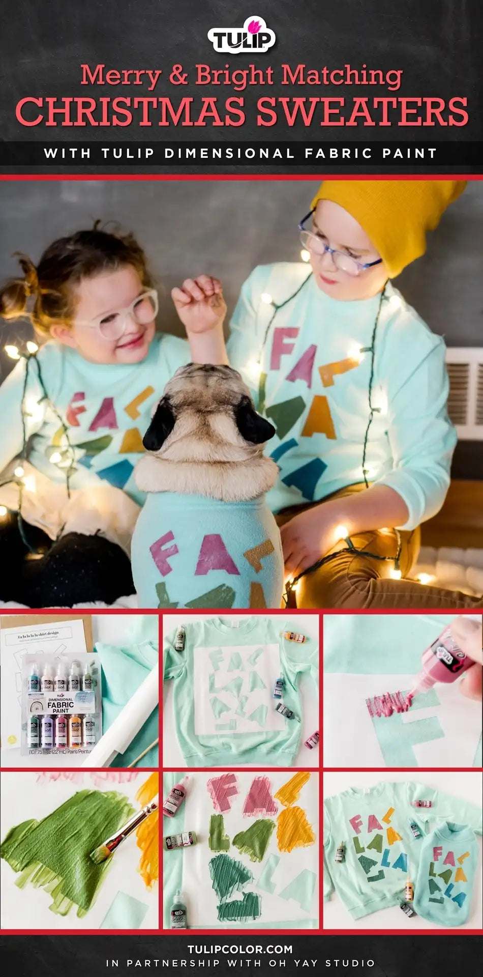 Merry & Bright Matching Christmas Sweaters