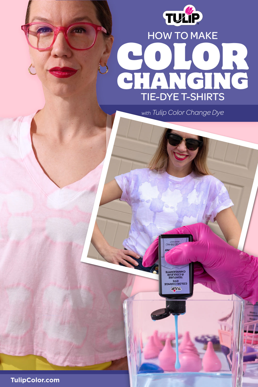 How to make color changing tie-dye T-shirts with Tulip Color Change Dye