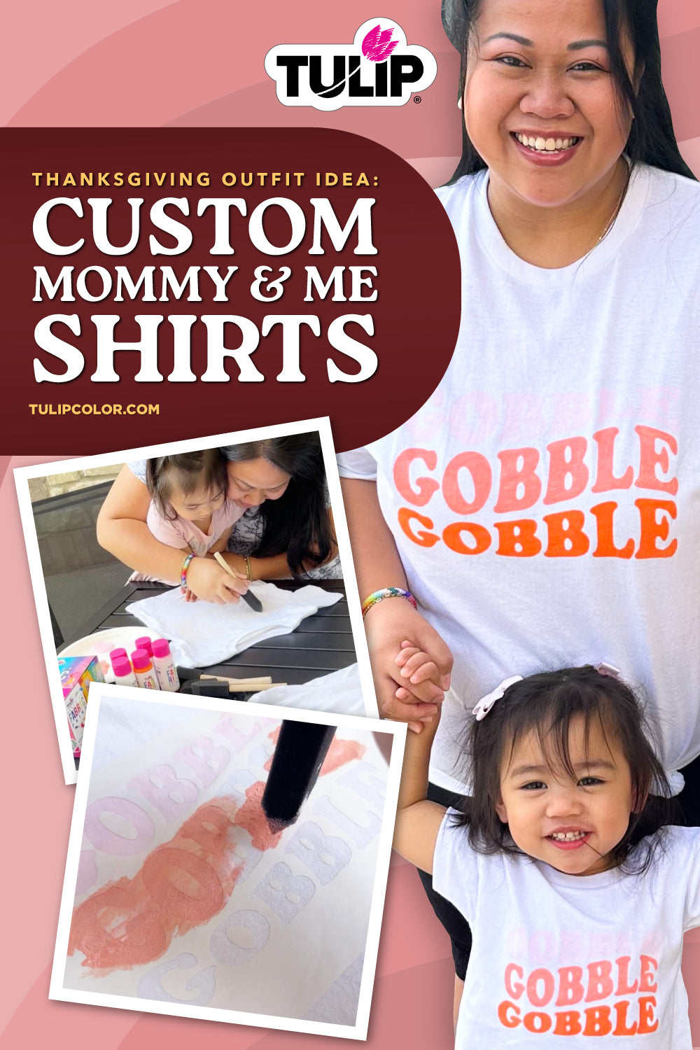 Thanksgiving Outfit Idea: Custom Mommy and Me Shirts with Fabric Paint