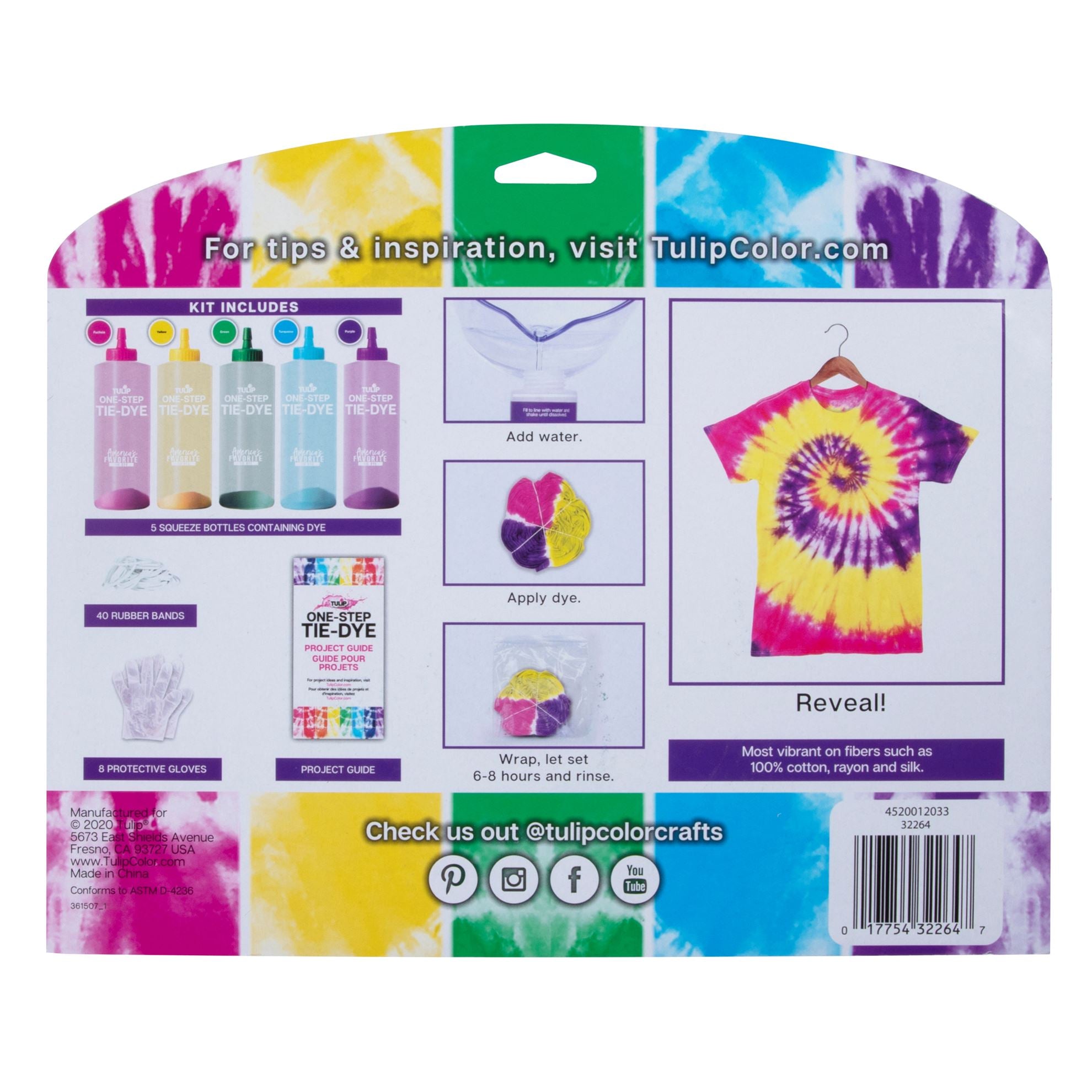 Tulip® Mega 5-Color Tie-Dye Kit Picture of 32264 Tulip® Mega Tie-Dye Kit