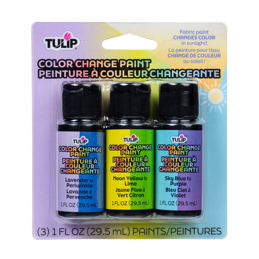Picture of 49765                               TULIP COLOR CHANGE FABRIC PAINT 3PK