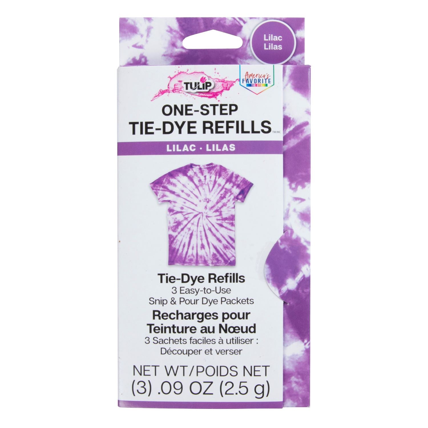 Tulip One-Step Tie-Dye Refills Lilac Picture of 47331 One-Step Tie-Dye Refills Lilac