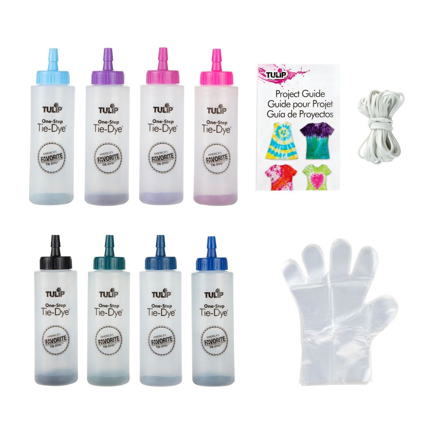 Tulip Celestial 8-Color Tie-Dye Kit One-Step Tie-Dye Kit Celestial contents
