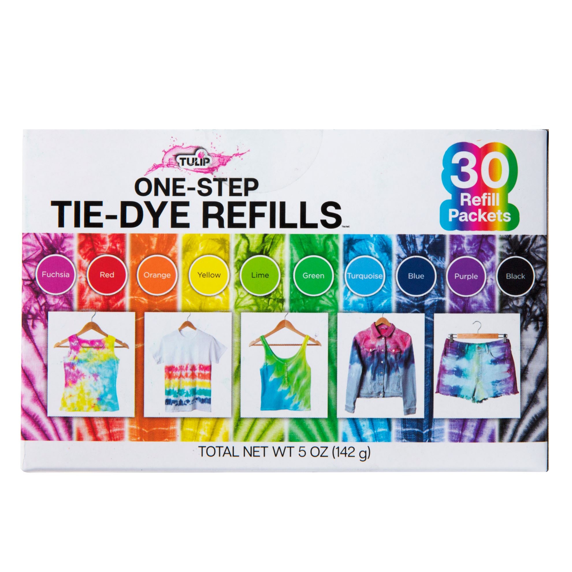 Tulip Tie-Dye Refills Rainbow 30 Pack Picture of 45597 Tulip Tie-Dye Refills Rainbow 30 Pack