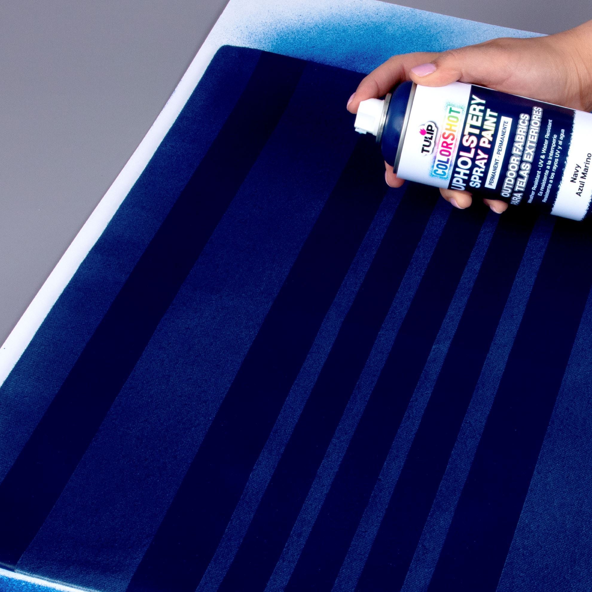Tulip ColorShot Outdoor Fabric Upholstery Spray Navy 4 Pack Picture of 37989 ColorShot Outdoor Fabric Upholstery Spray Navy 4 Pack