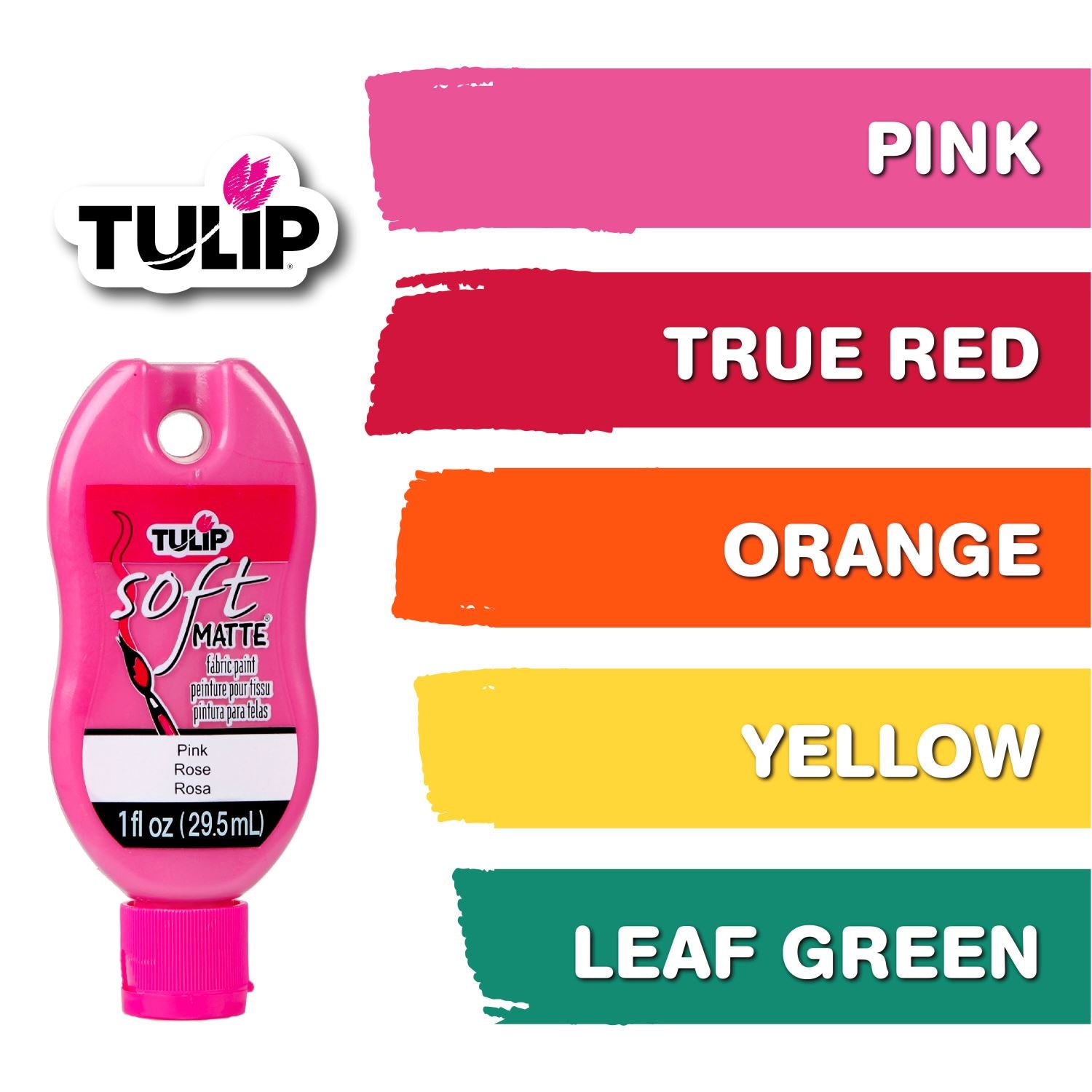 Tulip Brush-On Fabric Paint Rainbow 1 fl. oz. 10 Pack Picture of 31653 Tulip Brush-On Fabric Paint Rainbow 1 fl. oz. 10 Pack