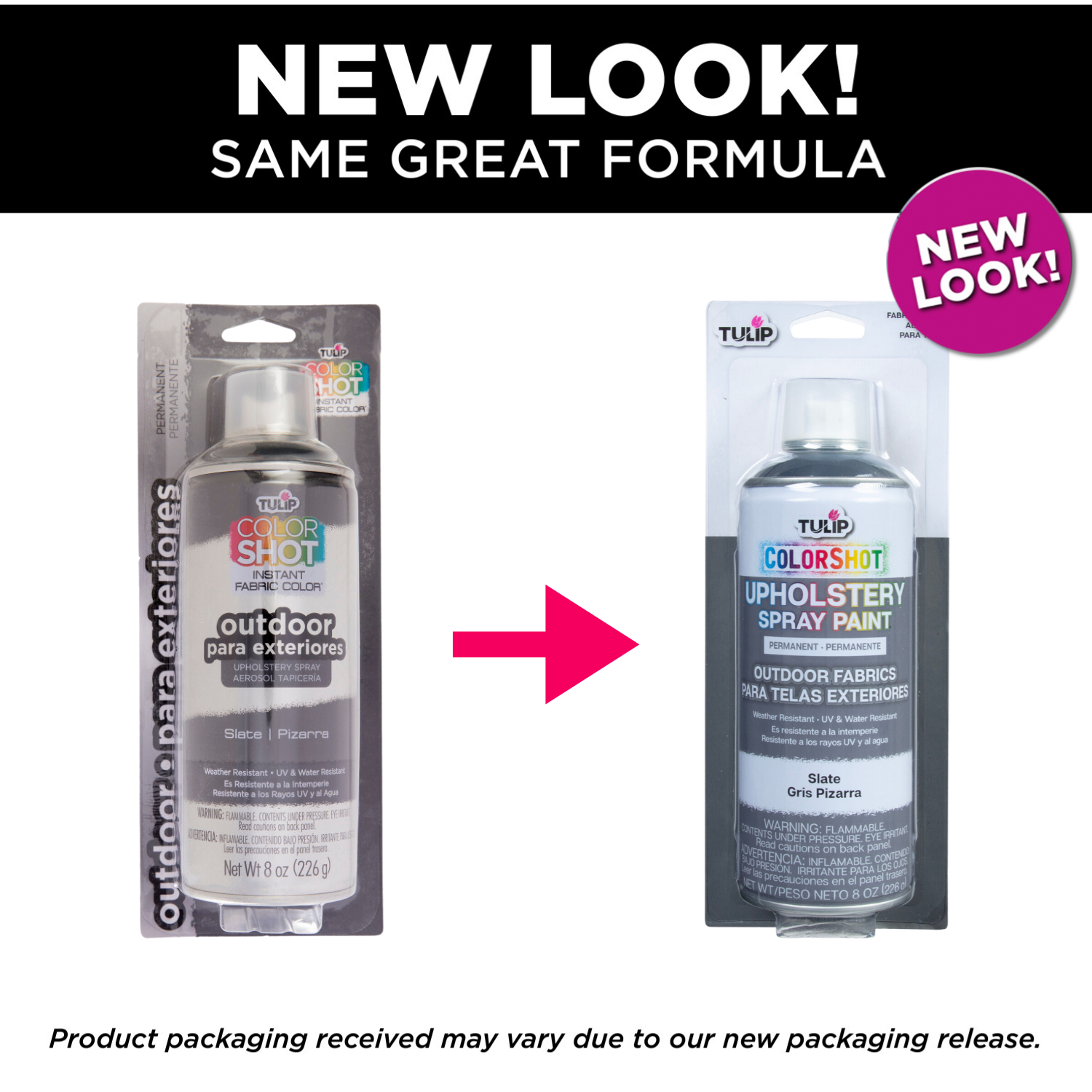 Tulip ColorShot Outdoor Fabric Upholstery Spray Slate 4 Pack Picture of 37991 ColorShot Outdoor Fabric Upholstery Spray Slate 4 Pack