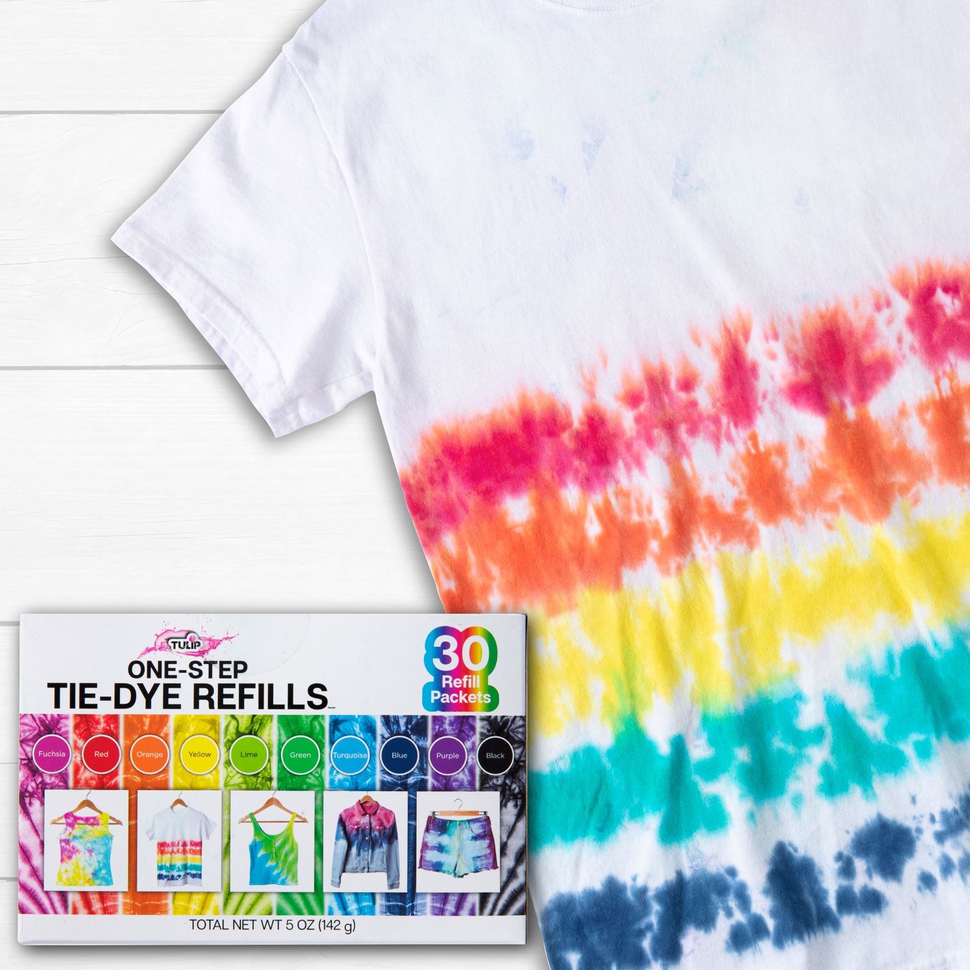 Tulip Tie-Dye Refills Rainbow 30 Pack Picture of 45597 Tulip Tie-Dye Refills Rainbow 30 Pack