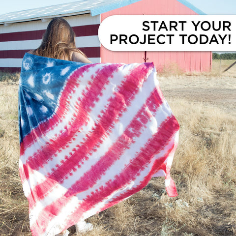 American flag made with tie dye - start your project today  American flag made with tie dye - start your project today