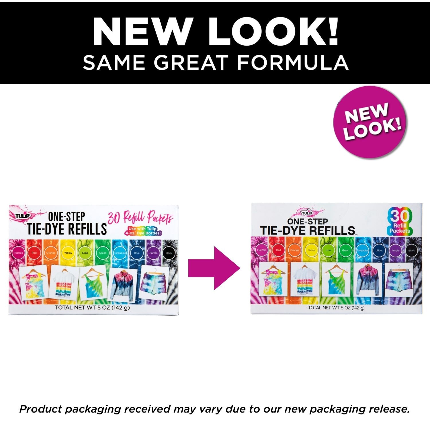 Tulip Tie-Dye Refills Rainbow 30 Pack Picture of 45597 Tulip Tie-Dye Refills Rainbow 30 Pack