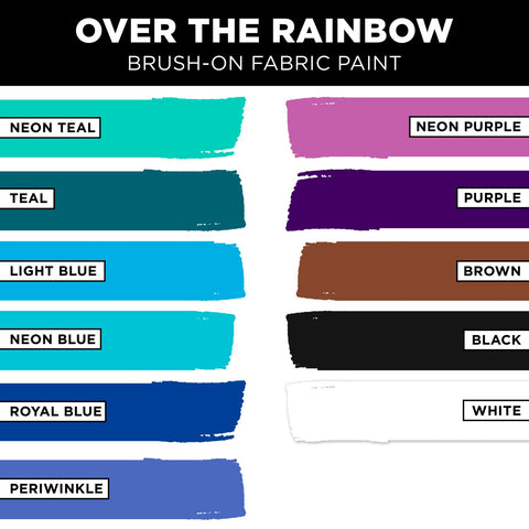 Picture of 47904 Tulip Brush-On Fabric Paint Over The Rainbow 48 Pack Picture of 47904 Tulip Brush-On Fabric Paint Over The Rainbow 48 Pack