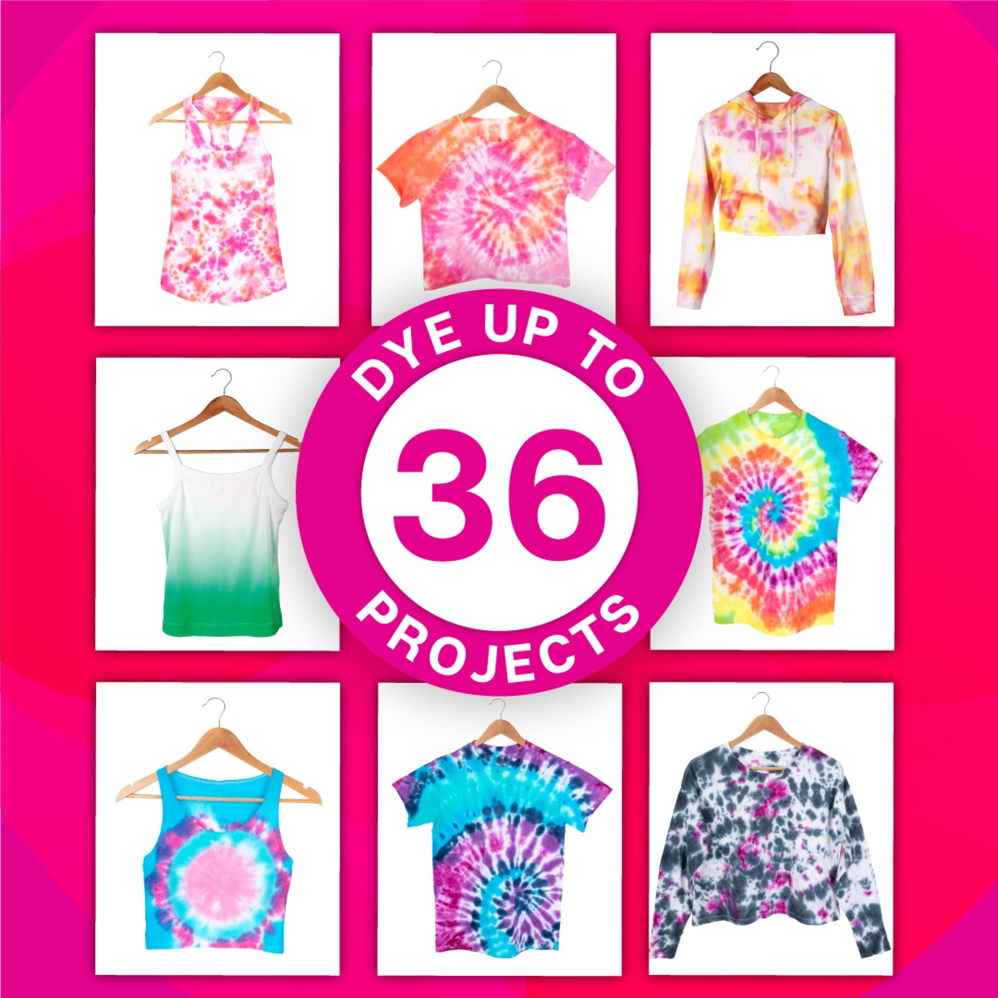 Tulip Tie-Dye Party 18-Color Tie-Dye Kit Picture of 32378 Tulip Tie-Dye Party 18-Color Tie-Dye Kit