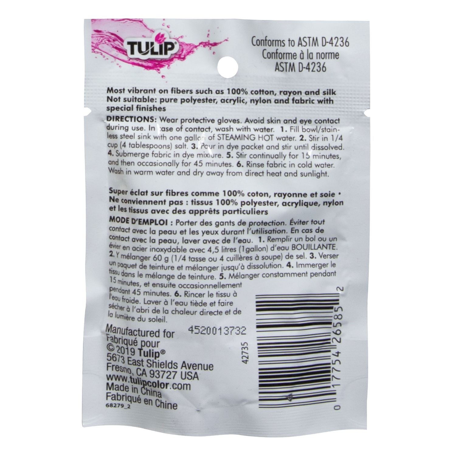 Tulip Permanent Fabric Dye Purple Picture of 42735 Tulip® Permanent Fabric Dye Purple