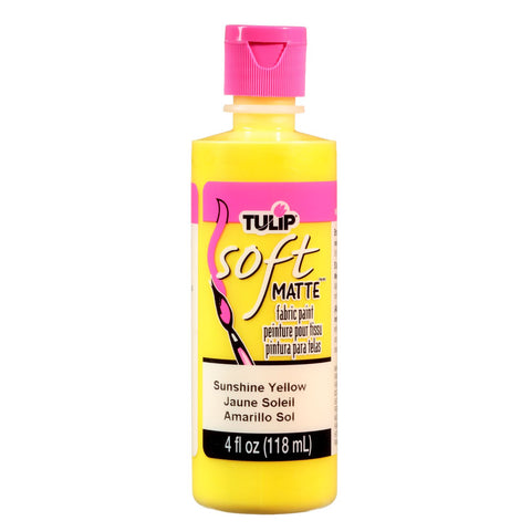 Picture of 20406 Brush-On Fabric Paint Sunshine Yellow Matte 4 oz. Picture of 20406 Brush-On Fabric Paint Sunshine Yellow Matte 4 oz.