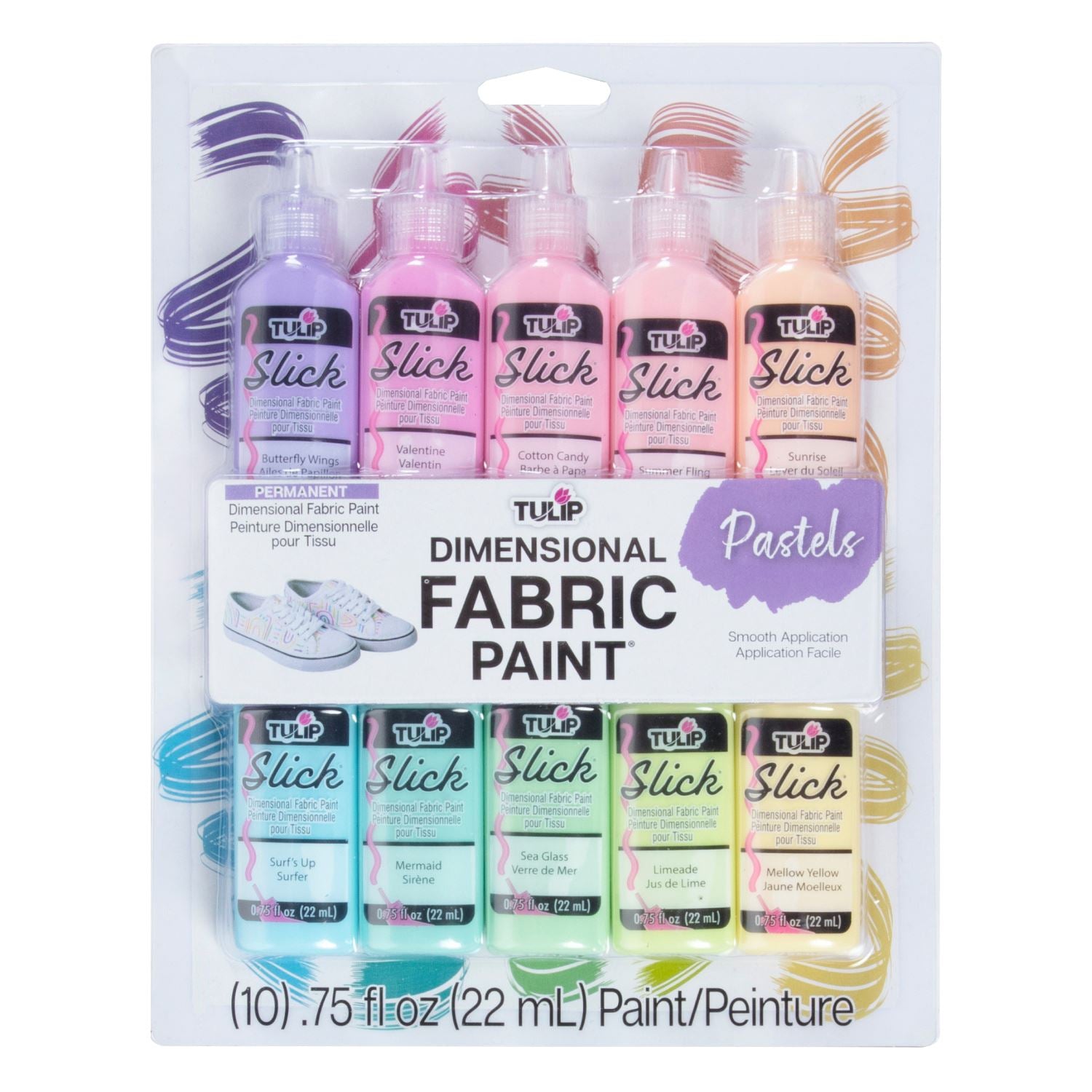 Craft Paint - Set of 6, Pastel Colors