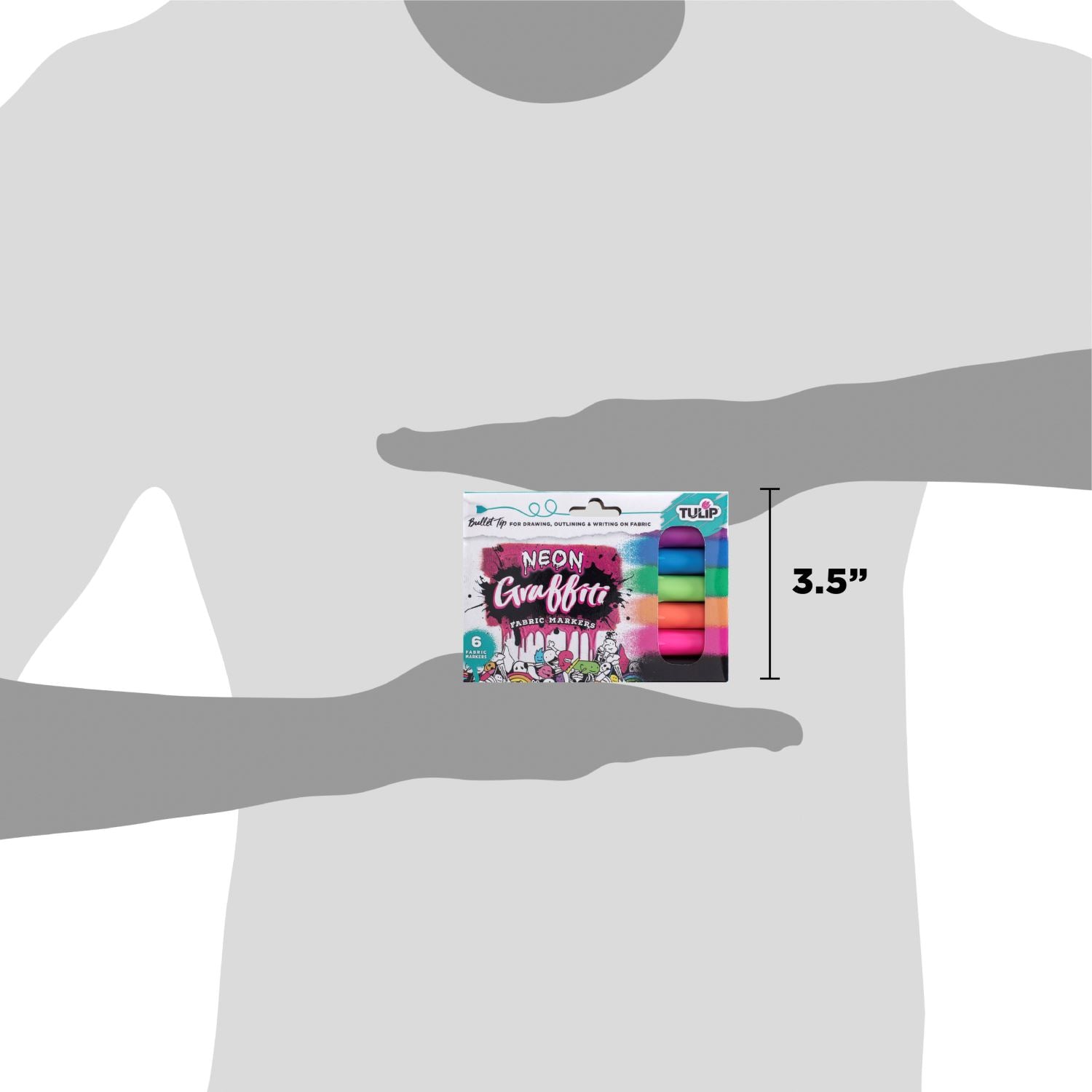Tulip Graffiti Bullet-Tip Fabric Markers Neon 6 Pack Picture of 37315 Tulip Graffiti Bullet-Tip Fabric Markers Neon 6 Pack