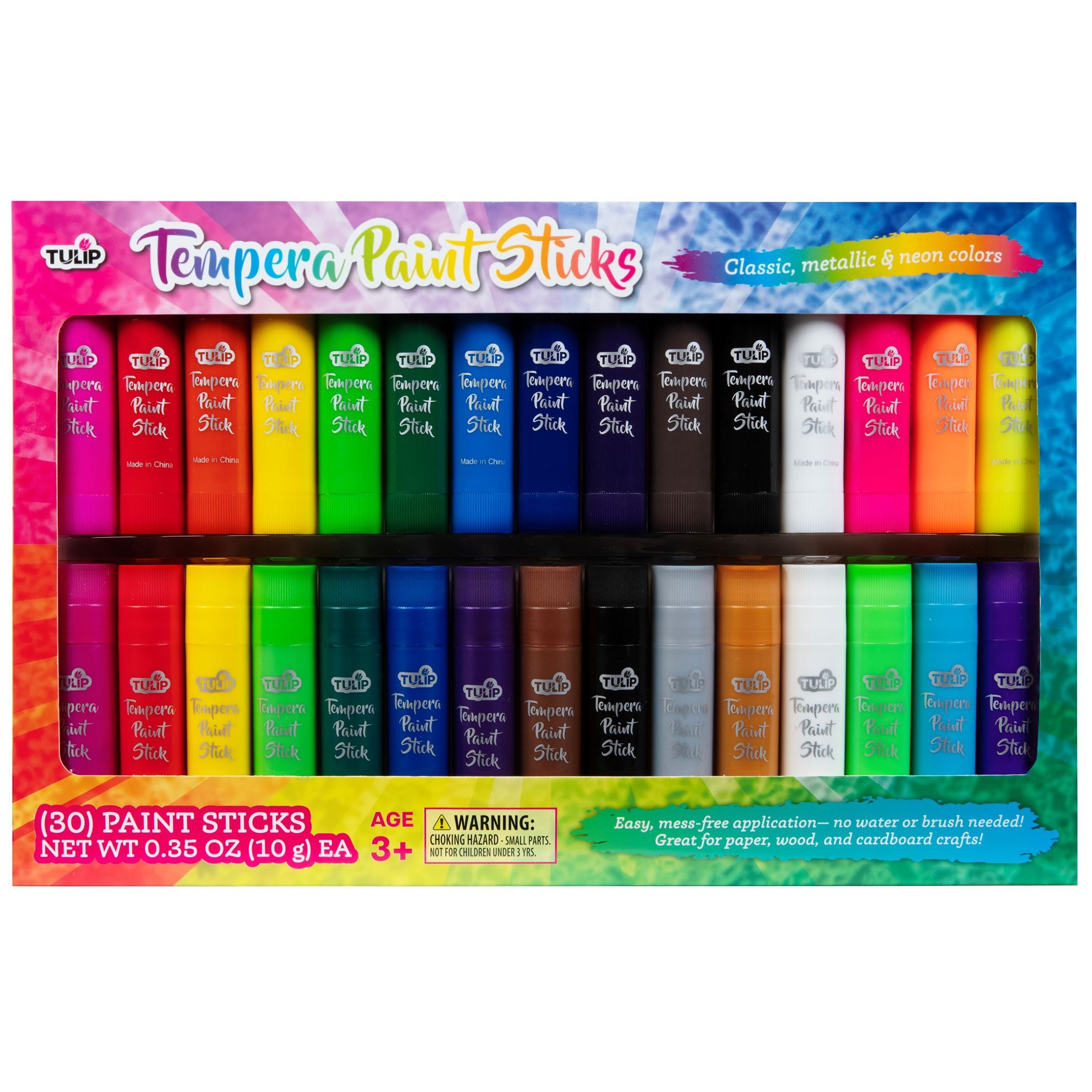 Kwik Stix Paint, Solid Tempra - 6 pack, 0.35 oz