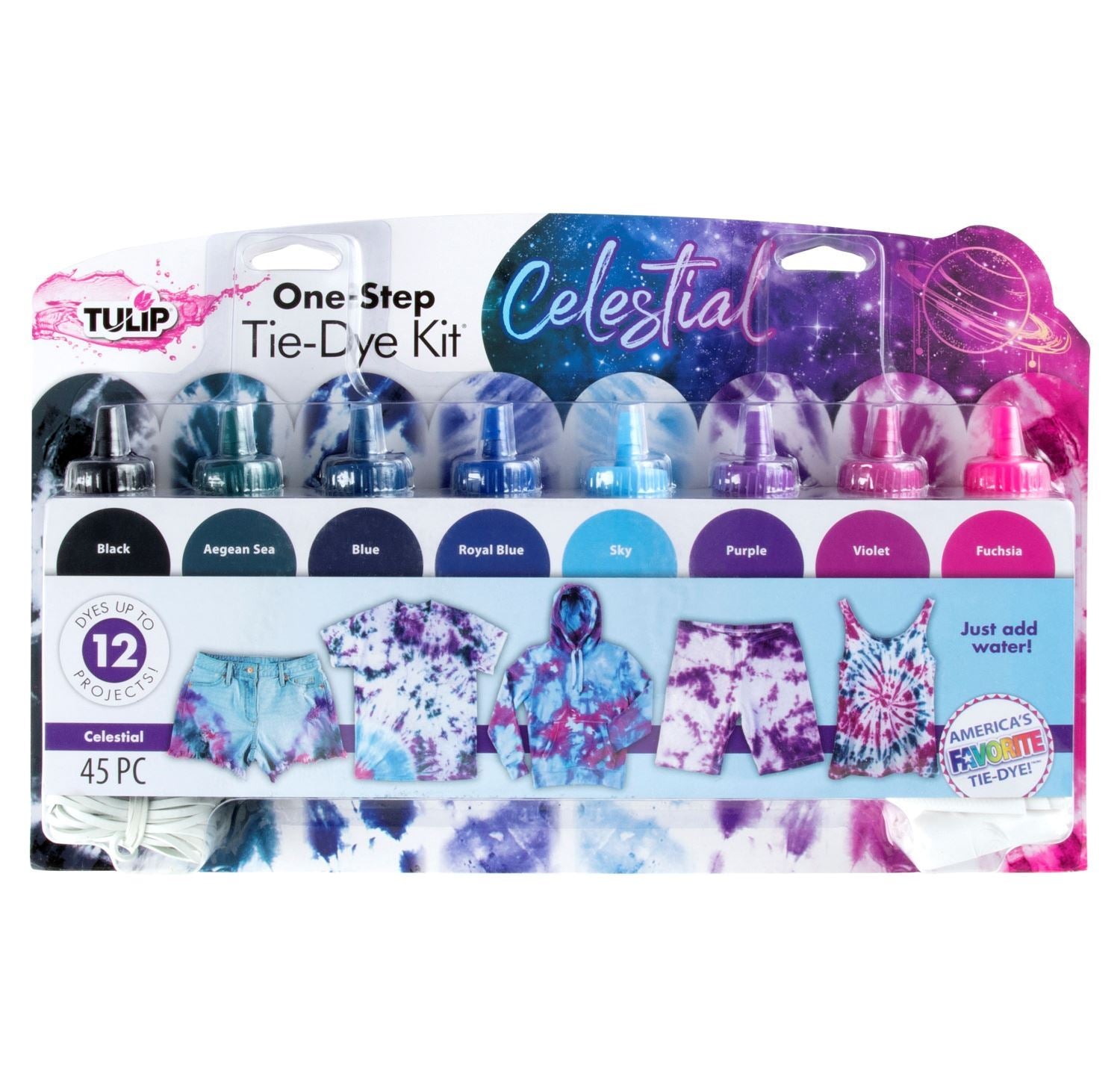 Tulip One-Step Tie-Dye 8 Color Kit Celestial